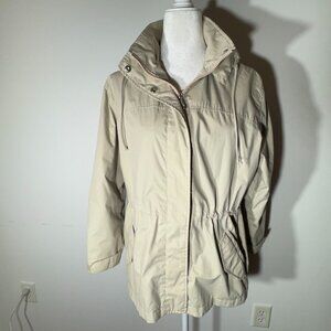 Pacific Trail Tan Hooded Jacket/Raincoat - Size Small